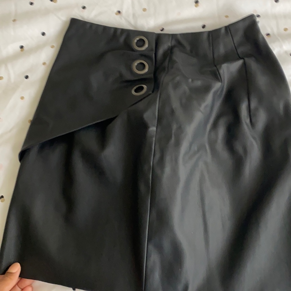 Express faux leather skirt
